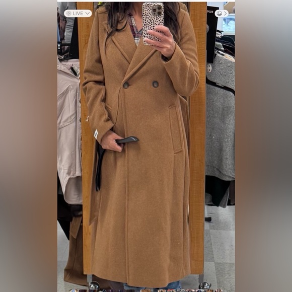 DKNY Women's Brown Double-Breasted Trench Coat - Picture 2 of 4